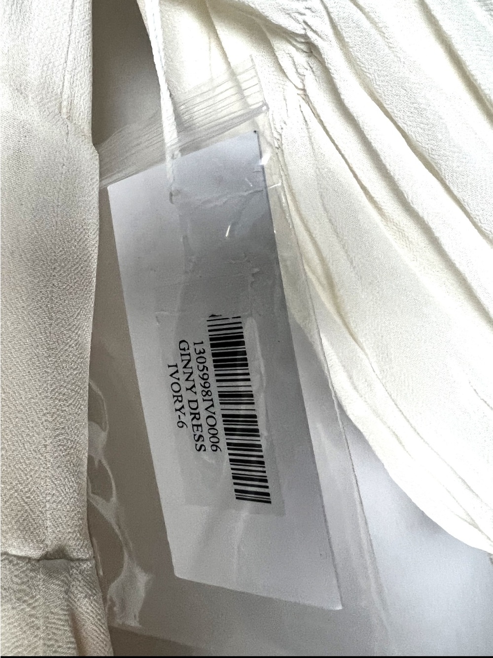 Reformation Ginny Midi Dress Lace Trim Inset Sz 6 Cocktail Wedding Bridal - Picture 15 of 16